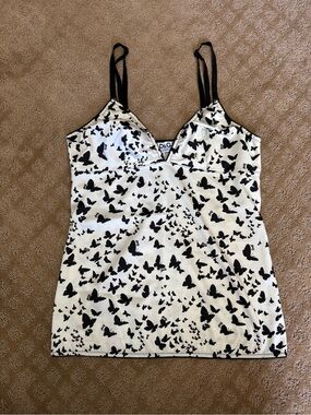 D&G Black and White Butterfly Cami
